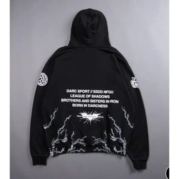 Darc Sport Bane Energy Pierce Hoodie Black Large XL X-Large RARE Sold Out Batman - Picture 3 of 3
